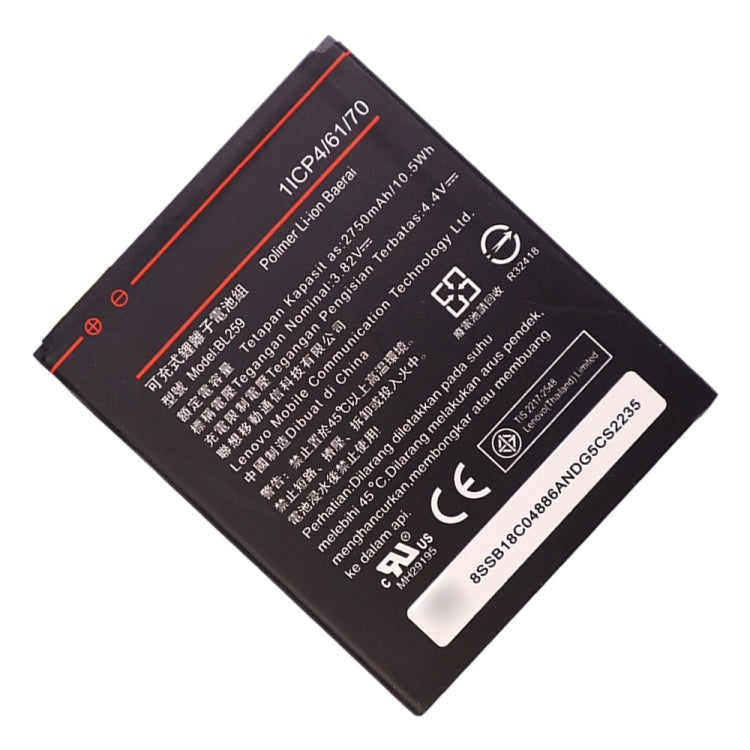 Original 2750mAh BL259 Li-Polymer Battery for Lenovo Vibe K5 Plus / Vibe K5 A6020 – Durable Build, Easy to Use, For Lenovo Vibe K5 Plus