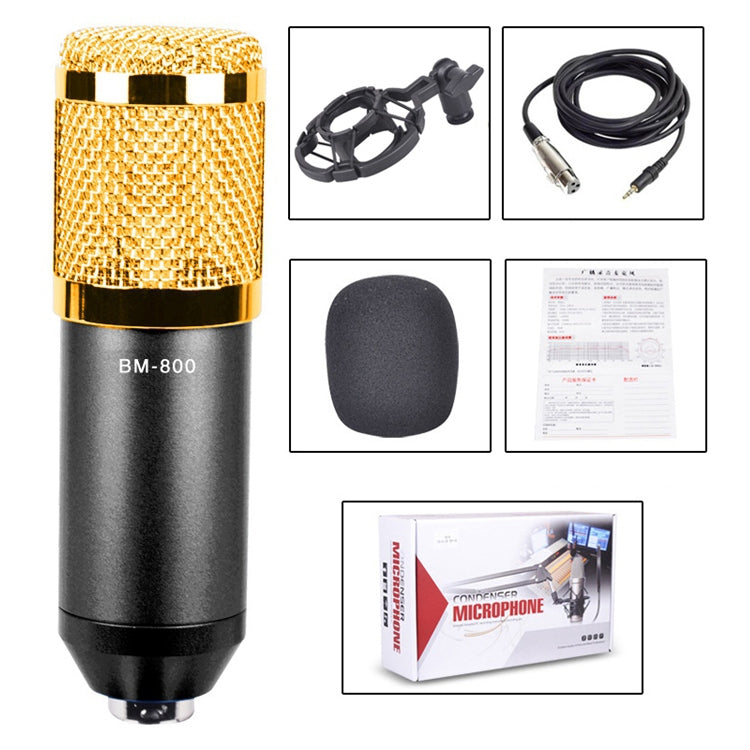 Compatible with PC / Mac for Live Broadcast Show, KTV, etc., BM800 White, BM800 Black, BM800 Pink, BM800 Blue, BM800 Red