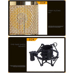 BM-800 Network K-Song Dedicated High-end Metal Shock Mount Microphone Set, BM800 Kit Black, BM800 Kit Pink, BM800 Kit Blue – TPU