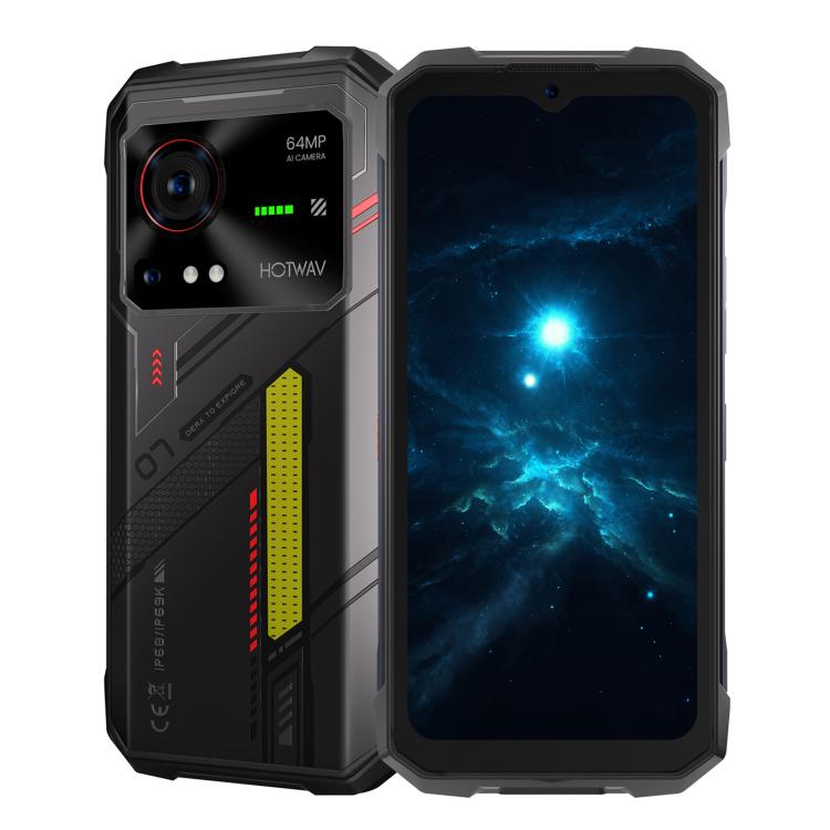 HOTWAV Hyper 7 Rugged Phone, 8GB+256GB, 10800mAh, 6.6 inch Android 14 MediaTek Dimensity 7050 5G, Network: 5G, OTG, NFC Black