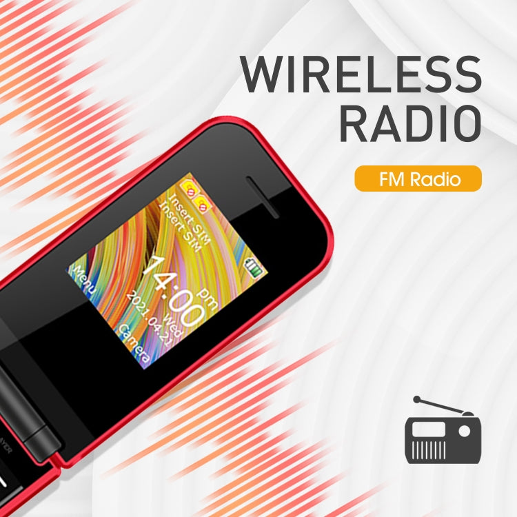 1.77 inch, SC6531E, Support Bluetooth, FM, GSM, Dual SIM – Flip, Bluetooth