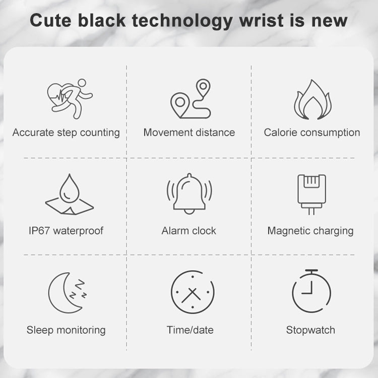 Smart Watch – 1.09" Screen, IP67 Waterproof, Blood Pressure Monitoring