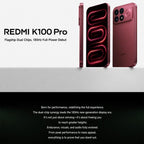Xiaomi Redmi K100 Pro, 16GB+256GB, 6.59 inch Xiaomi HyperOS 3 Snapdragon 8 Elite V Series Octa Core, NFC, Network: 5G, 16GB+256GB – Card Slot, Fast Charging