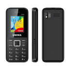 1.77 inch, 1800mAh Battery, SC6531DA, 21 Keys, Support Bluetooth, FM, MP3, MP4, GSM, Dual SIM Black
