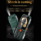 Waterproof Shockproof Dustproof, 6800mAh Battery, 2.4 inch, 21 Keys, Bluetooth, LED Flashlight, FM, SOS, Dual SIM, Network: 2G – Shockproof, Waterproof, Bluetooth
