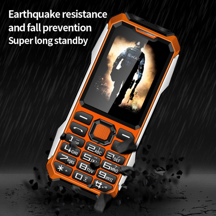 Waterproof Shockproof Dustproof, 6800mAh Battery, 2.4 inch, 21 Keys, Bluetooth, LED Flashlight, FM, SOS, Dual SIM, Network: 2G – Shockproof, Waterproof, Bluetooth