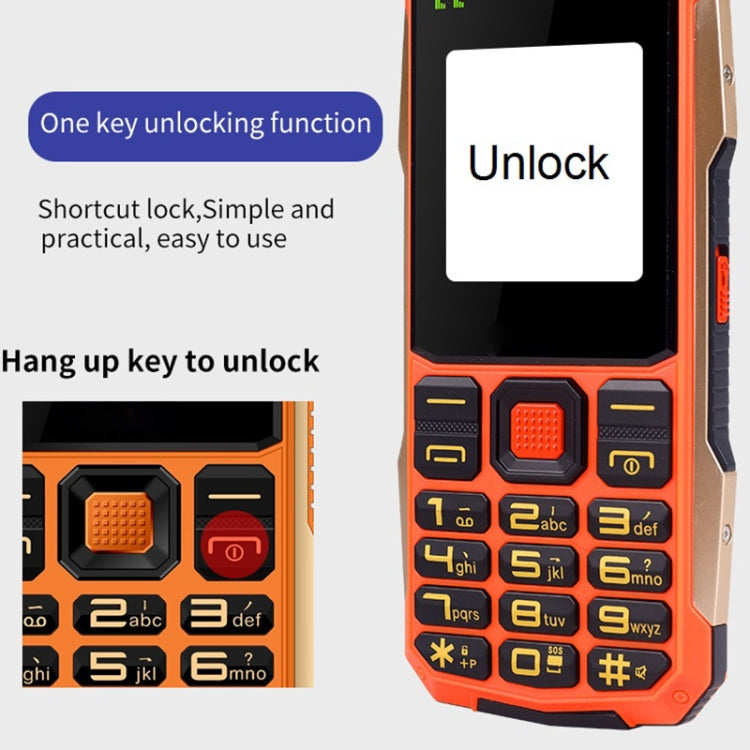 Waterproof Shockproof Dustproof, 4800mAh Battery, 2.4 inch, 21 Keys, Bluetooth, LED Flashlight, FM, SOS, Dual SIM, Network: 2G – Shockproof, Waterproof, Bluetooth