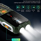 Waterproof Shockproof Dustproof, 16800mAh Battery, 2.4 inch, 21 Keys, Bluetooth, LED Flashlight, FM, SOS, Dual SIM, Network: 2G, Q8 2G – Shockproof, Waterproof, Lanyard