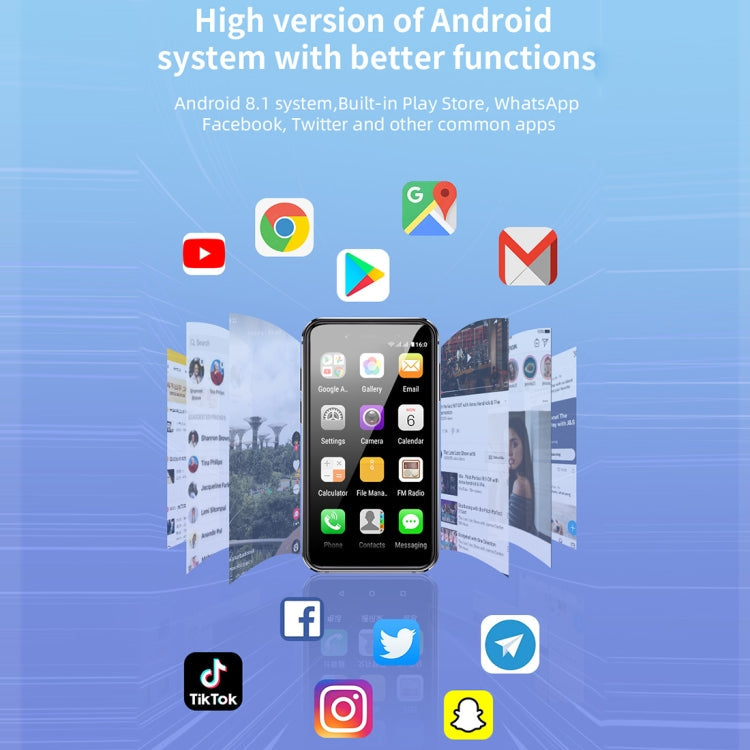 3.0 inch Android 8.1 MTK6580 Quad Core 1.3GHz, Network: 3G, Dual SIM, Global Version with Google Play – Durable Build, Easy to Use