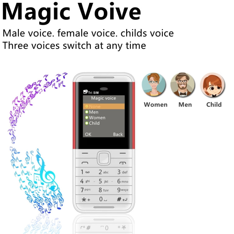 1.33 inch, MTK6261D, 21 Keys, Support Bluetooth, FM, Magic Sound, Auto Call Record, GSM, Triple SIM, Russian Key – Bluetooth