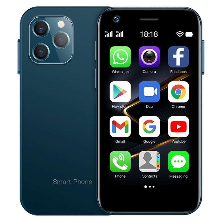 3.0 inch Android 10.0 MTK6750 Octa Core, Bluetooth, WiFi, OTG, Network: 4G, Dual SIM, Support Google Play, 2GB+16GB 2GB+16GB Blue