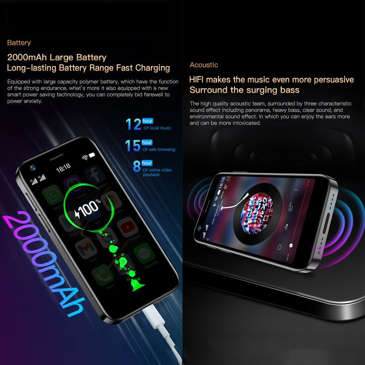 SOYES XS12 Pro, 4GB+64GB 3.0 inch Android 10.0 MTK6750 Octa Core, Bluetooth, WiFi, FM, OTG, Network: 4G, Dual SIM, Support Google Play, 4GB+64GB – Bluetooth