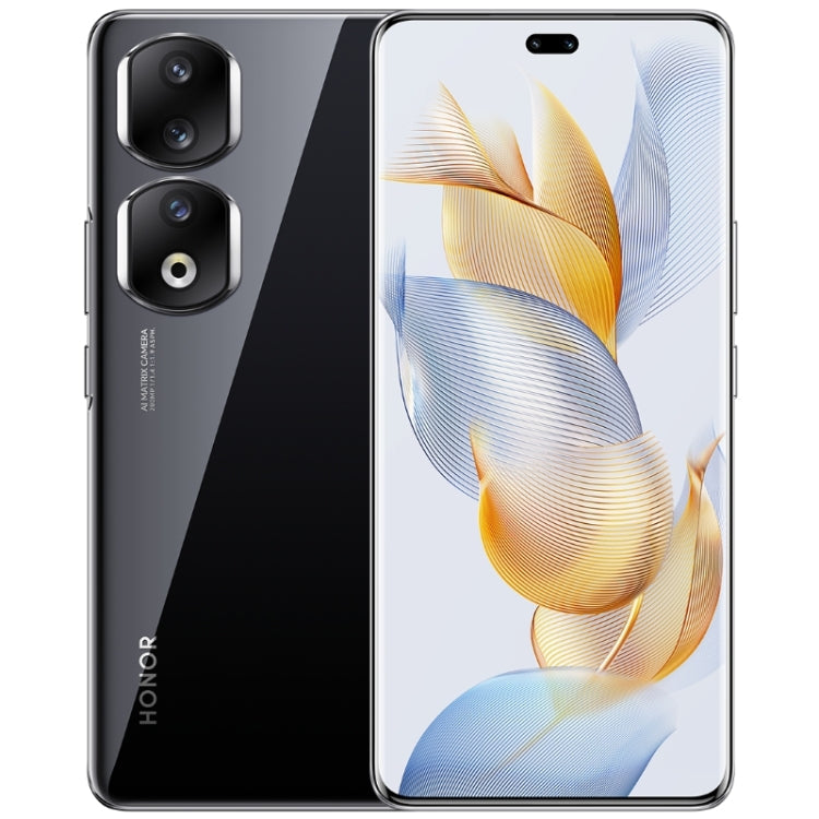 Triple Back Cameras + Dual Front Cameras, Screen Fingerprint Identification, 6.78 inch Magic UI 7.1 Android 13 Qualcomm Snapdragon 8+ Gen 1 Octa Core up to 3.0GHz, Network: 5G, OTG, NFC, Not Support Google Play, Honor 90 Pro 5G 12GB+256GB Honor 90 Pro 5G 12GB+256GB Midnight Black