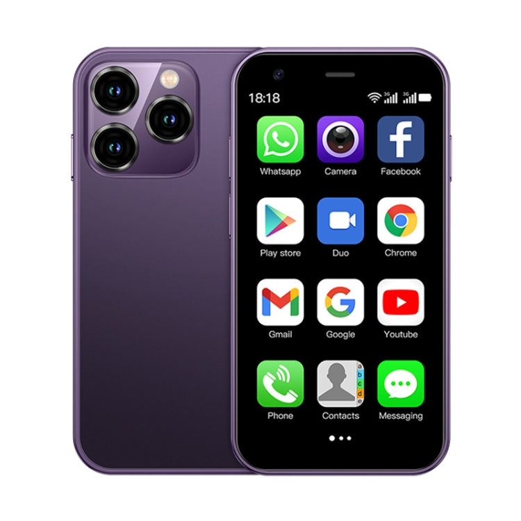 3.0 inch Android 8.1 MTK6580 Quad Core up to 1.3GHz, Bluetooth, WiFi, GPS, Network: 3G, Dual SIM, SOYES XS15 – Bluetooth SOYES XS15 Purple