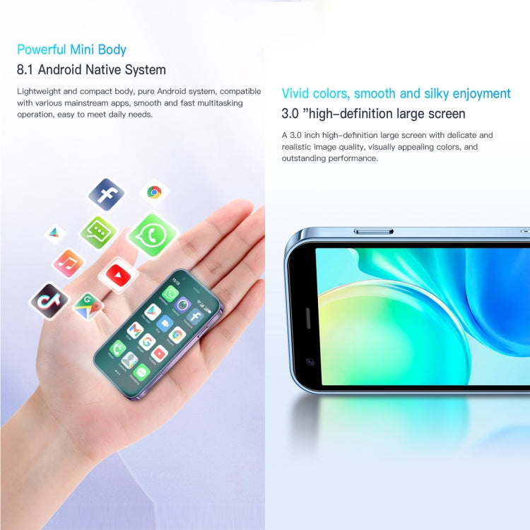 3.0 inch Android 8.1 MTK6580 Quad Core up to 1.3GHz, Bluetooth, WiFi, GPS, Network: 3G, Dual SIM, SOYES XS15 – Bluetooth