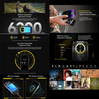 Ulefone Armor Mini 20, Night Vision, 8GB+256GB, IP68/IP69K Rugged Phone, 4.7 inch Android 14 MediaTek Dimensity 6300 Octa Core, Network: 4G, NFC, OTG, Armor Mini 20 – Lanyard, Magnetic, Card Slot
