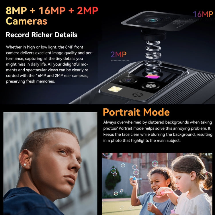 Blackview BV4800 Pro, 4GB+128GB, IP68/IP69K/MIL-STD-810H, 6.56 inch Android 14 Unisoc T606 Octa Core, Network: 4G, OTG – Shockproof, Waterproof, Bluetooth