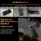 Blackview BV4800 Pro, 4GB+128GB, IP68/IP69K/MIL-STD-810H, 6.56 inch Android 14 Unisoc T606 Octa Core, Network: 4G, OTG – Shockproof, Waterproof, Bluetooth