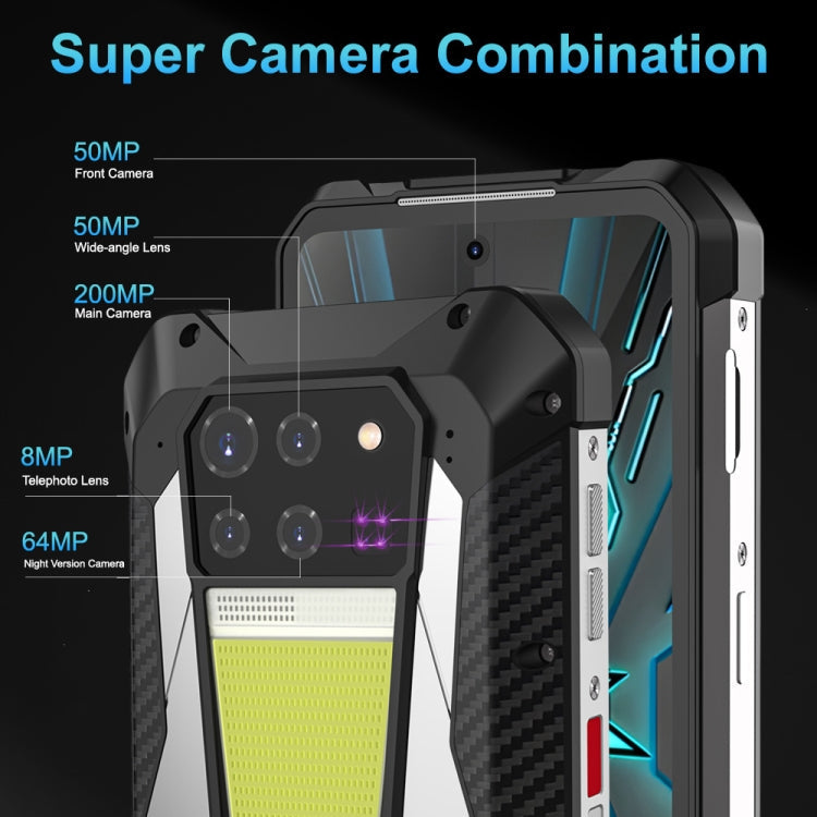 Unihertz Tank 3 / 8849, 16GB+512GB, 200MP Camera, Night Vision, 23800mAh Battery, 6.79 inch Android 13 Dimensity 8200 Octa Core, Network: 5G, Tank 3 without Laser Rangefinder – Bluetooth, Aluminum Alloy, TPU