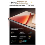 vivo iQOO Z9 Turbo+, 16GB+512GB, 6.78 inch Android 14.0 OriginOS 4 Dimensity 9300+ Octa Core 3.4GHz, OTG, NFC, Network: 5G, Support Google Play, 16GB+512GB