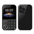 V9 Card Mobile Phone, 2.01 inch, MTK6261D, Support Bluetooth, FM, Torch, GSM, Dual SIM Black
