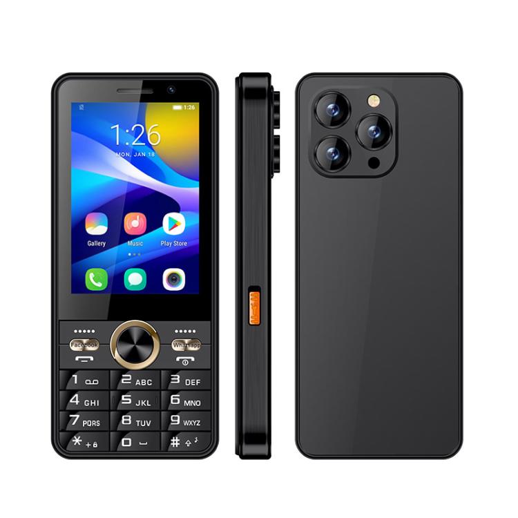 UNIWA A3501 Feature Phone, 2GB+16GB, 3.5 inch Android 8.1 MT6737M Quad Core, Network: 4G, Dual SIM Card – Card Slot Black