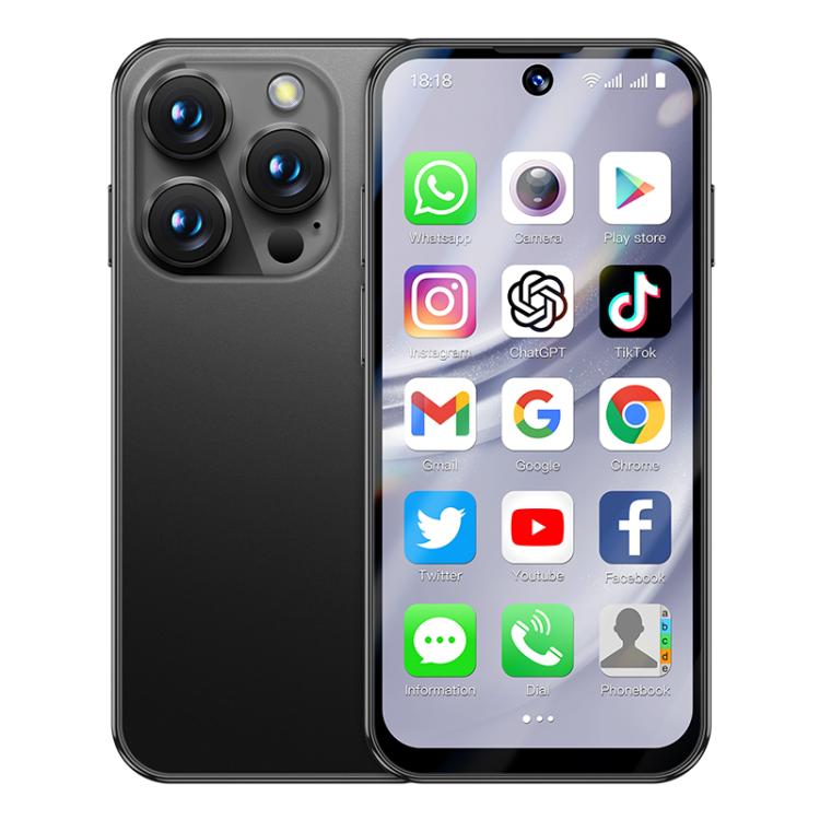 SOYES XS19 Pro, 6GB+128GB, 3.8 inch Android 12.0 MTK6762 Quad Core, Network: 4G, Dual SIM, GPS, OTG, Support Google Play Store, 6GB+128GB 6GB+128GB Black