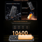 Oukitel G1 Rugged Phone, 6GB+256GB, Fingerprint Identification, 6.52 inch Android 14 T606 Octa Core, NFC, OTG, Network: 4G – Bluetooth