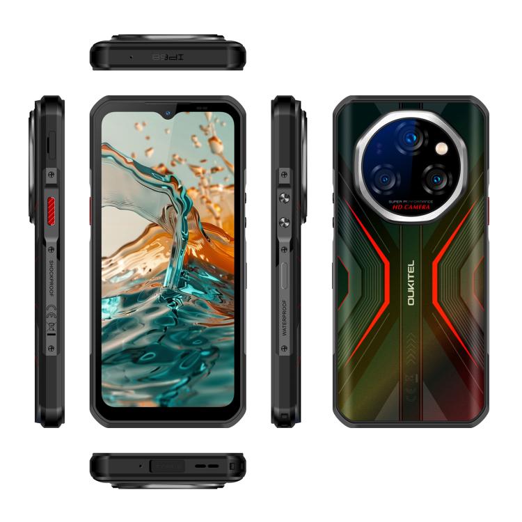 Oukitel WP55 5G Rugged Phone, 12GB+256GB, 108MP Camera, Fingerprint Identification, 6.6 inch MediaTek Dimensity 7025 Octa Core, NFC, OTG, Network: 5G, WP55