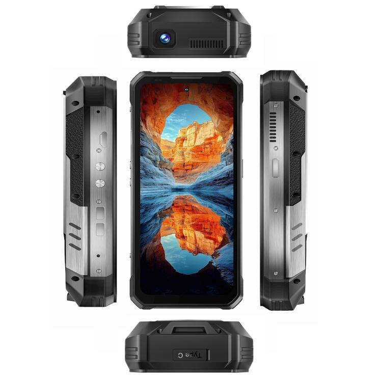 Oukitel WP100 TITAN 5G Projector Rugged Phone, 16GB+512GB, 200MP Camera, Fingerprint Identification, 6.8 inch Android 14 MediaTek Dimensity 7300 Octa Core, NFC, OTG, Network: 5G, WP100 TITAN – Durable Build, Easy to Use