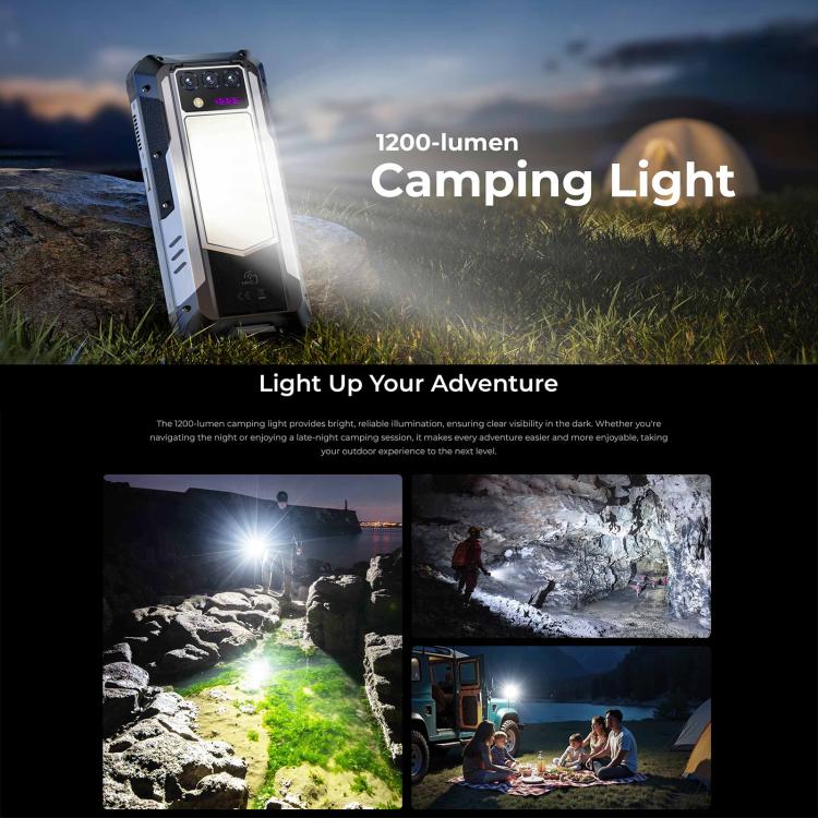 Oukitel WP100 TITAN 5G Projector Rugged Phone, 16GB+512GB, 200MP Camera, Fingerprint Identification, 6.8 inch Android 14 MediaTek Dimensity 7300 Octa Core, NFC, OTG, Network: 5G, WP100 TITAN – Durable Build, Easy to Use