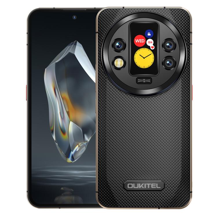 Oukitel WP200 Pro 5G Rugged Phone, 24GB+1TB, Screen Fingerprint, 6.7 inch Android 15.0 MTK Dimensity 8200 Octa-Core, NFC, OTG, Network: 5G Black