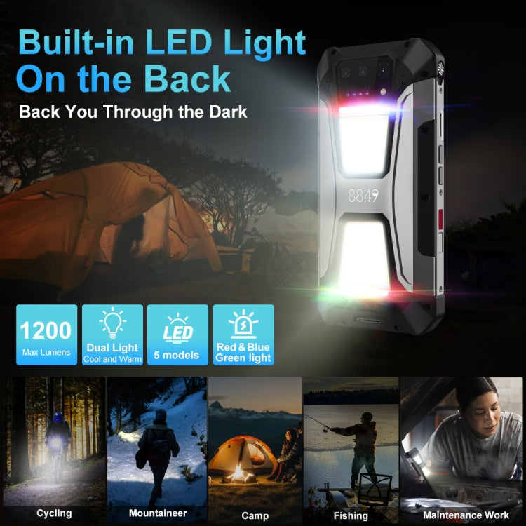 Unihertz 8849 Tank 2 Pro Night Vision Projector Rugged Phone, 12GB+256GB, 6.79 inch Android 14 MTK6789 Octa Core, Network: 4G – Aluminum Alloy, TPU