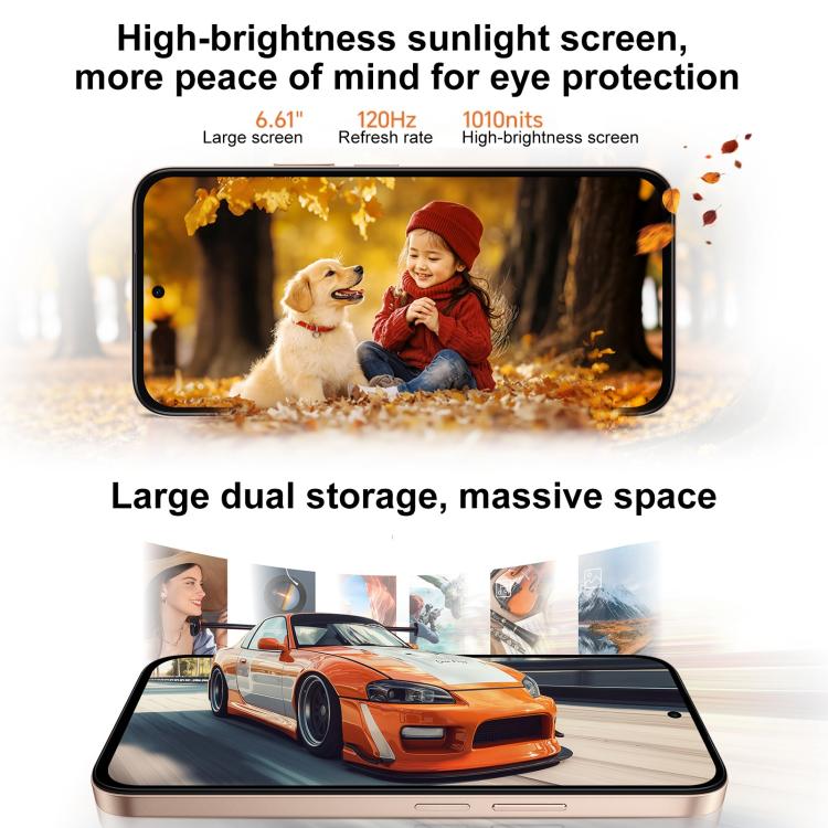 Honor Play 60m, 6GB+128GB, Side Fingerprint, 6.61 inch MagicOS 9.0 Dimensity 6300 Octa Core, Network: 5G, OTG, Play 60m, 6GB+128GB, 6GB+128GB