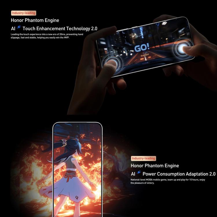 Honor GT Pro, 112GB+512GB, Ultrasonic Fingerprint, 6.78 inch MagicOS 9.0 / Android 15 Snapdragon 8 Elite Octa Core, Network: 5G, NFC, OTG, 12GB+512GB