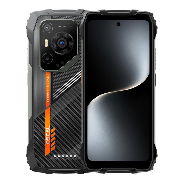 Blackview Oscal Pilot 3 5G Rugged Phone, 12GB+256GB, Night Vision Camera, 6.56 inch Android 15 MediaTek Dimensity 6300 Octa Core, Network: 5G, OTG, NFC Black