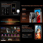 Blackview Oscal Pilot 3 5G Rugged Phone, 12GB+256GB, Night Vision Camera, 6.56 inch Android 15 MediaTek Dimensity 6300 Octa Core, Network: 5G, OTG, NFC