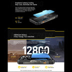 Ulefone Armor 30, 12GB+512GB, Night Vision, IP68/IP69K Rugged Phone, 6.95 inch Android 15 MediaTek Helio G100 Octa Core, Network: 4G, NFC, OTG, Armor 30 – Lanyard, Magnetic, Card Slot