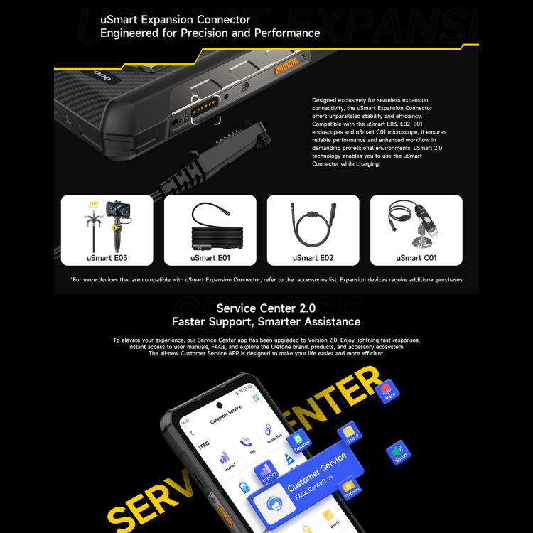 Ulefone Armor 30, 12GB+512GB, Night Vision, IP68/IP69K Rugged Phone, 6.95 inch Android 15 MediaTek Helio G100 Octa Core, Network: 4G, NFC, OTG, Armor 30 – Lanyard, Magnetic, Card Slot