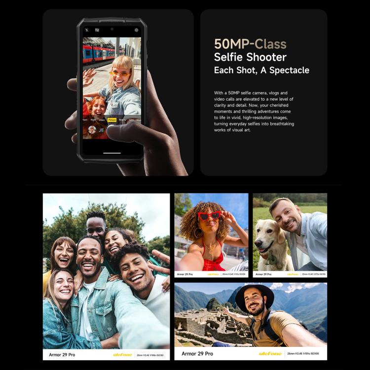 Ulefone Armor 29 Pro Rugged Phone, 16GB+512GB, Night Vision, 6.67 inch + 1.04 inch Android 15 MediaTek Dimensity 7400 Octa Core, Network: 5G, OTG, NFC, Armor 29 Pro