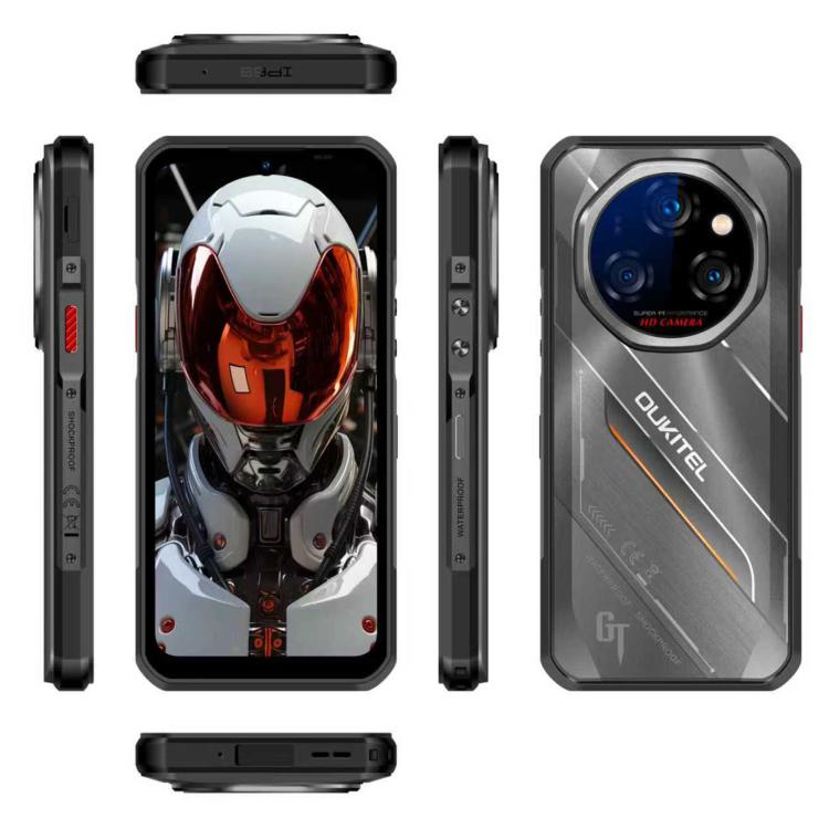 Oukitel WP62 Rugged Phone, 8GB+256GB, 108MP Camera, Fingerprint Identification, 6.6 inch Android 15 MediaTek Dimensity 7025 Octa Core, NFC, OTG, Network: 5G, 8GB+256GB – Durable Build, Easy to Use