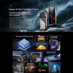 HOTWAV Hyper 8 Ultra Walkie-talkie Rugged Phone, 12GB+512GB, 6.8 inch Android 15 MediaTek MT8791 Dimensity 7050 Octa Core, Network: 5G, OTG, NFC, Hyper 8 Ultra