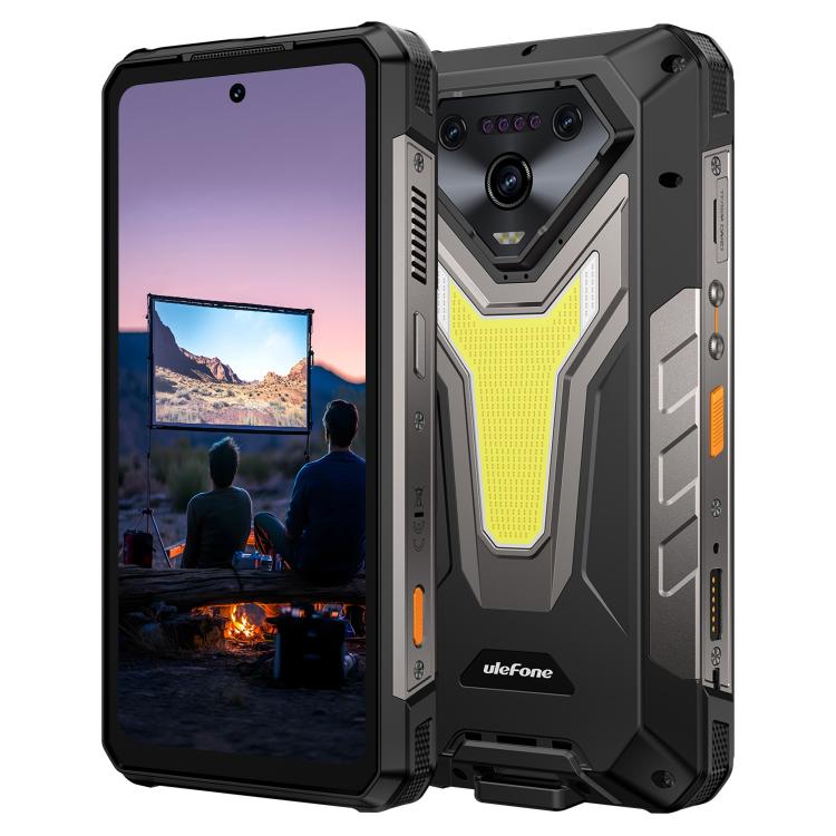 Ulefone Armor 34 Pro+ Projector, 16GB+512GB, Night Vision, IP68/IP69K Rugged Phone, 6.95 inch Android 15 MediaTek Dimensity 7400X Octa Core, Network: 5G, NFC, OTG, Armor 34 Pro+ – Lanyard, Magnetic, Card Slot