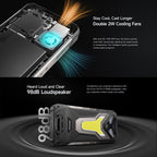 Ulefone Armor 34 Pro+ Projector, 16GB+512GB, Night Vision, IP68/IP69K Rugged Phone, 6.95 inch Android 15 MediaTek Dimensity 7400X Octa Core, Network: 5G, NFC, OTG, Armor 34 Pro+ – Lanyard, Magnetic, Card Slot