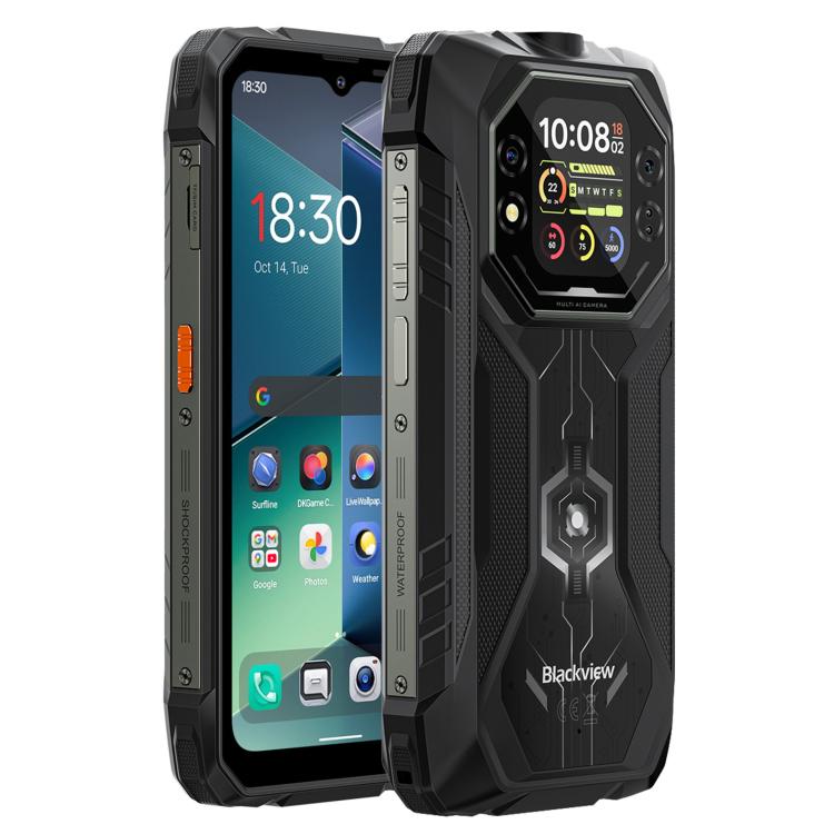 Blackview ROCK 1 Rugged Phone, 8GB+256GB, 6.56 inch Android 16 MT6769V/CB Helio G81 Octa Core, Network: 4G, OTG, NFC, ROCK 1 8GB+256GB – Magnetic