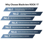 Blackview ROCK 1 Rugged Phone, 8GB+256GB, 6.56 inch Android 16 MT6769V/CB Helio G81 Octa Core, Network: 4G, OTG, NFC, ROCK 1 8GB+256GB – Magnetic