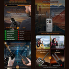 Blackview XPLORE 1 Walkie Talkie Rugged Phone, 12GB+256GB, 6.78 inch Android 15 Dimensity 7050 MT8791V/HZA Octa Core, Network: 5G, OTG, NFC, XPLORE 1 Walkie Talkie 12GB+256GB – Magnetic