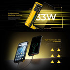 Oukitel WP60 Rugged Phone, 12GB+512GB, Night Vision, 108MP Camera, Side Fingerprint, 7.2 inch Android 15 MediaTek Dimensity 7025 Octa Core, NFC, OTG, Network: 5G, 12GB+512GB – Durable Build, Easy to Use