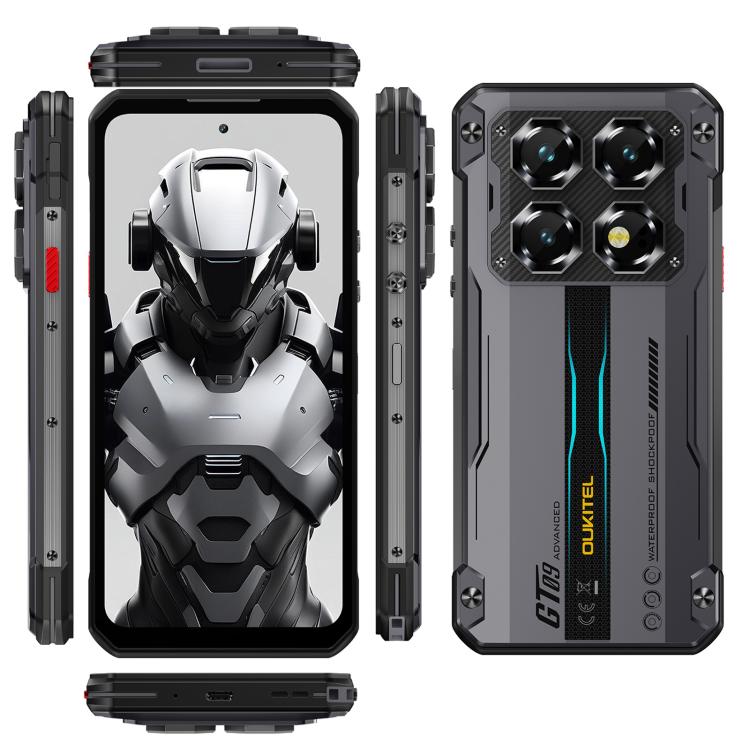 Oukitel WP60 Rugged Phone, 8GB+256GB, Night Vision, 108MP Camera, Side Fingerprint, 7.2 inch Android 15 MediaTek Dimensity 7025 Octa Core, NFC, OTG, Network: 5G, 8GB+256GB