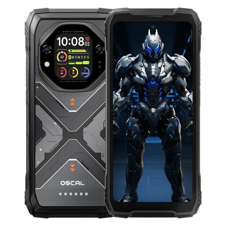 Blackview Oscal TANK 1, 12GB+256GB, 6.78 inch Android 15 DokeOS 4.2 Mediatek Dimensity 7050 Octa Core, Network: 5G, OTG, NFC, 12GB+256GB 12GB+256GB Black